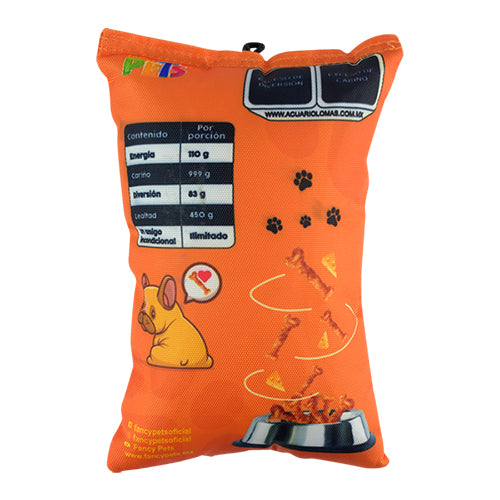 JUGUETE DE TELA DOGGIE SCRUNCH QUESO