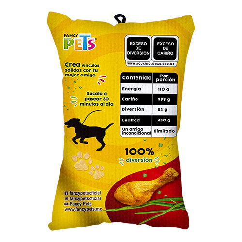 JUGUETE DE TELA DOGGIE SCRUNCH POLLO