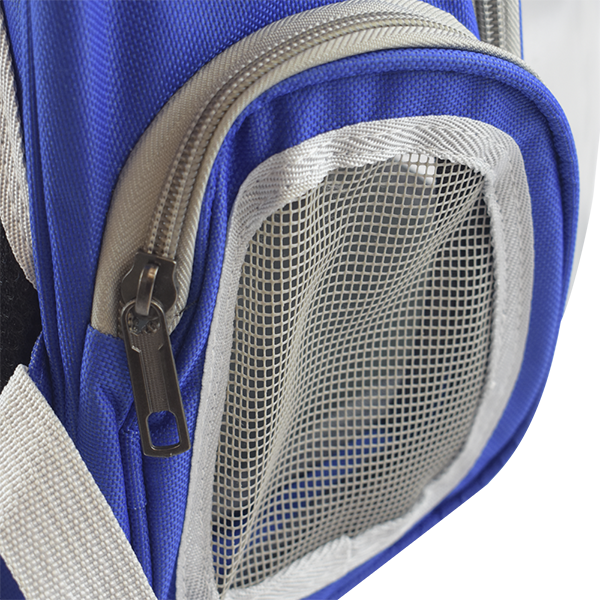 MOCHILA TRANSPARENTE P/MASCOTAS AZUL