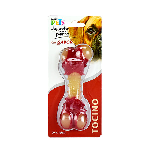 JUGUETE HUESO MED SABOR TOCINO