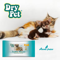 TOALLITAS HUMEDAS P/PERRO Y GATO - 40 PZ