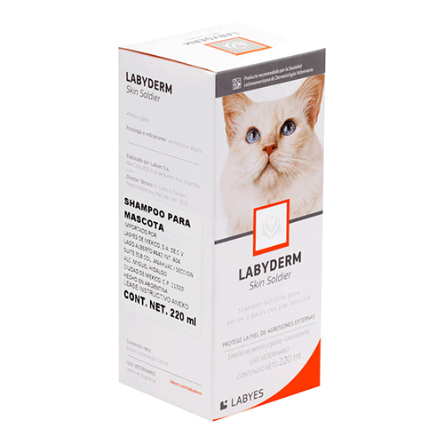 Labyderm Skin Soldier 220 ml / Labyes / Shampoo de estractos vegetales para mascotas