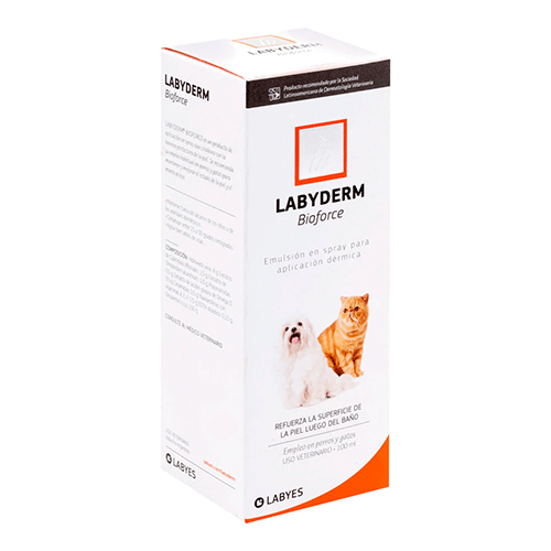 Labyderm Bioforce 100 ml / Labyes / Spray hidratante after shower para mascotas