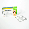Simparica 80 mg 3 tab 30 a 40 Kilos/ Zoetis/ Antiparasitario externo contra pulgas, garrapatas y sarnas