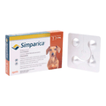 Simparica 20 mg 1 tab 5 a 10 Kilos/ Zoetis / Antiparasitario externo contra pulgas, garrapatas y sarnas