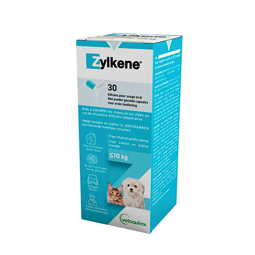 Zylkene 75 mg / Vetoquinol / Tranquilizante natural para perros y gatos