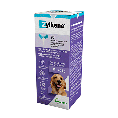 Zylkene 450 mg / Vetoquinol / Tranquilizante natural para perros y gatos