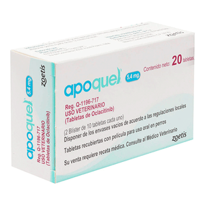 Apoquel 5.4 mg con 20 tabletas