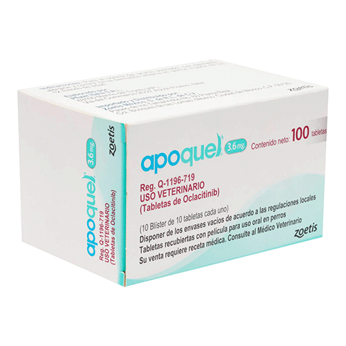 Apoquel 3.6 mg con 100 tabletas