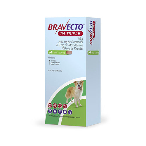 Bravecto 1 M Triple 10 a 20 K