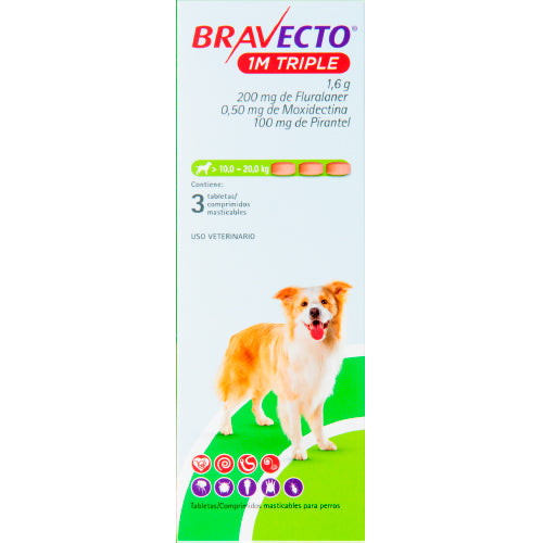 Bravecto 3 M Triple 10 a 20 K