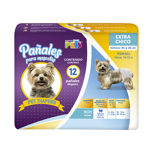 PAÑALES XCH P/PERRO - 12 PZ