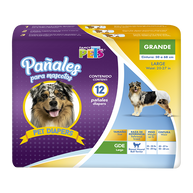 PAÑALES GDE P/PERRO - 12 PZ