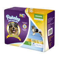 PAÑALES GDE P/PERRO - 12 PZ