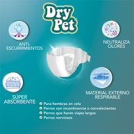 PAÑALES GDE P/PERRO - 12 PZ