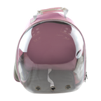 MOCHILA TRANSPARENTE P/MASCOTAS ROSA