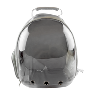 MOCHILA TRANSPARENTE P/MASCOTAS GRIS