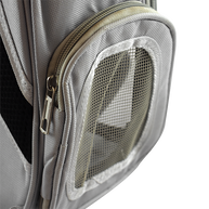MOCHILA TRANSPARENTE P/MASCOTAS GRIS
