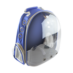 MOCHILA TRANSPARENTE P/MASCOTAS AZUL