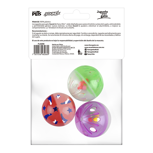 JUGUETE SET DE PELOTAS SOUND - 3 PZ