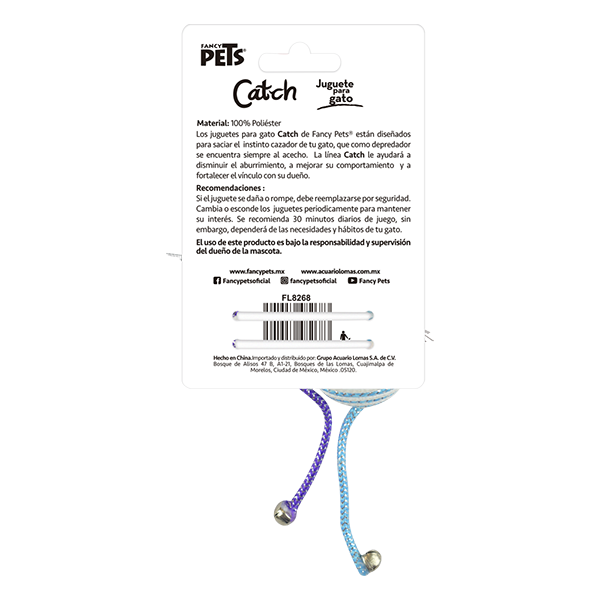 JUGUETE PELOTA DE RATON CATCH - 2 PZ