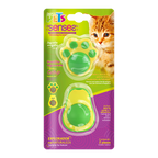 JUGUETES C/BOLA DE CATNIP P/GATO 2 PZAS