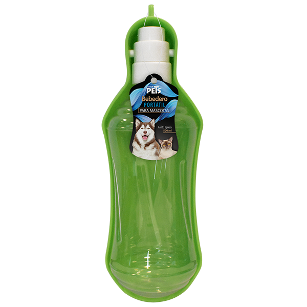 BEBEDERO PORTATIL P/VIAJE 500 ML