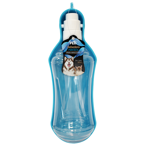 BEBEDERO PORTATIL P/VIAJE 500 ML