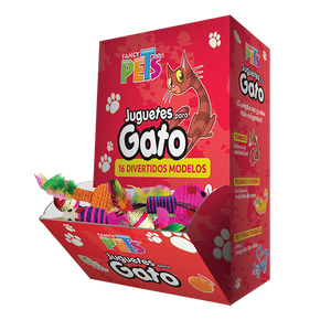 CAJA DE JUGUETES P/GATO - 48 PZ