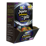 CAJA DE JUGUETES PREMIUM P/GATO - 36 PZAS