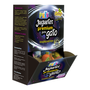 CAJA DE JUGUETES PREMIUM P/GATO - 36 PZAS