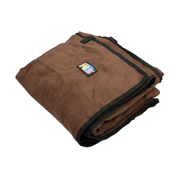 CUBRE ASIENTO DE TELA CAFE