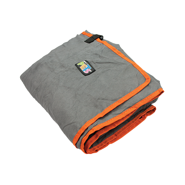 CUBRE ASIENTO DE TELA GRIS