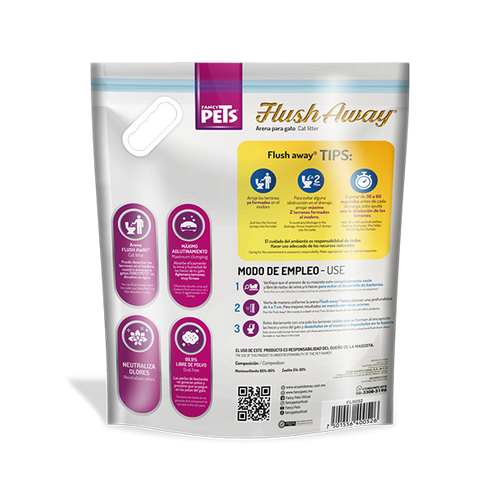 ARENA P/GATO FLUSH AWAY 4 KG