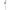 CORREA ROJA C/CADENA METALICA (2.0 MM) 120 CM